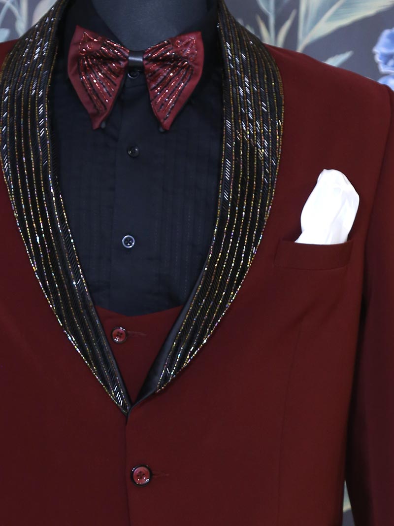 MBR-PWS-024-2 Dark Rust 5 Piece Suit