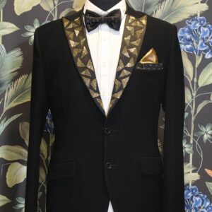 Black Imported Designer Suit