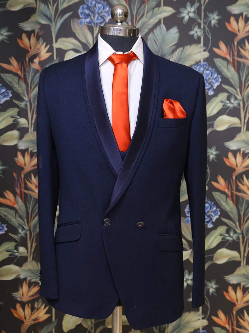 MBR-PWS-040-1 Blue Double Breasted Suit