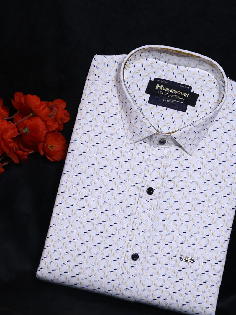 MBR-SHRT-012-2 Geometric Printed Shirt
