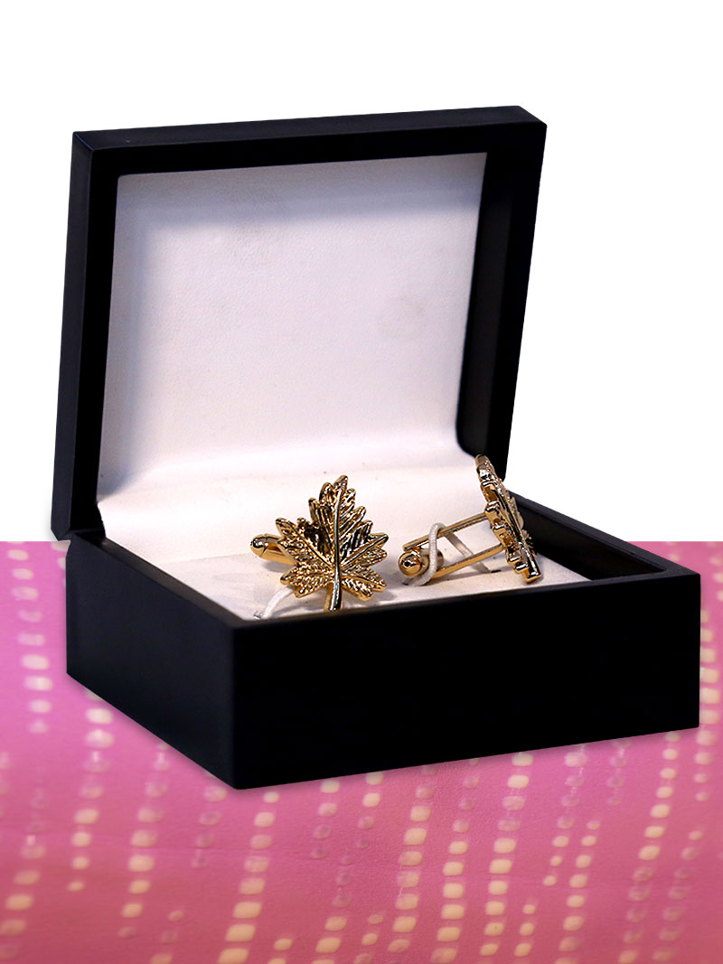 Golden Leaf Cufflinks