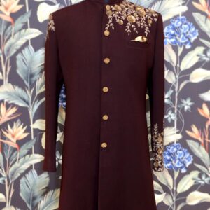 Wine Indo Western Set