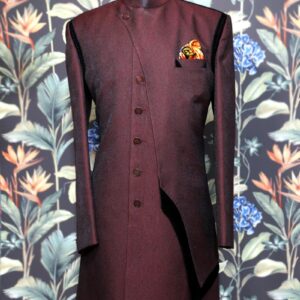 Suave Maroon Indo Western Set