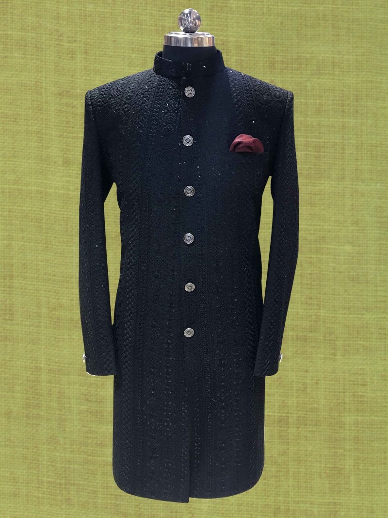 Black  Sequence Indo Western